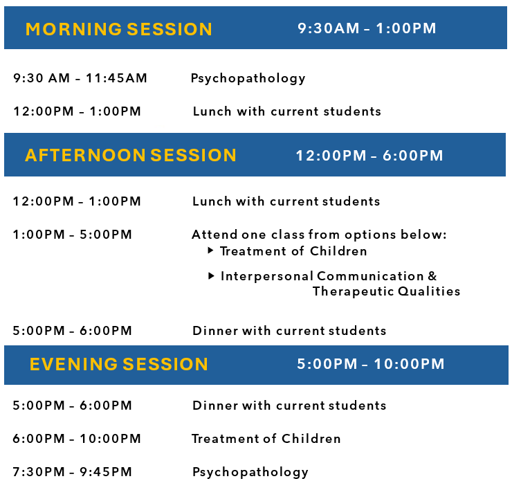 MFT PD SChedule